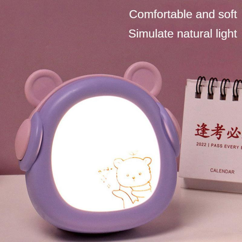 Creative Cartoon värviline laualamp Atmosfäär Väike laualamp Mini laetav õppelaualamp Õpilase silmade kaitse lauaarvuti