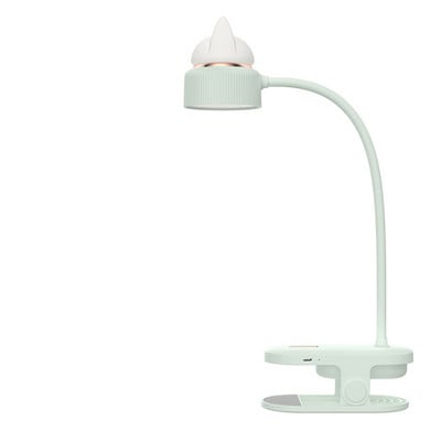 Lampă de birou cu LED, încărcare prin USB, cu clemă pliabilă, cu trei trepte, reglabilă, lumină de noapte pentru citire pentru pisici pentru decorarea biroului de acasă inteligent