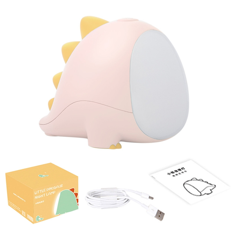Dinozauru bērnu nakts gaisma bērnu istabai Droša maiga istabas dekorēšana Dāvana dinozauru mīļotājam Pārnēsājama USB uzlādējama