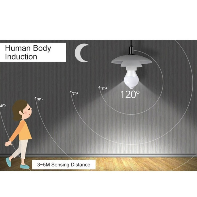 AvvRxx LED öövalgusti 18W 15W 12W 9W pirn koos liikumisanduriga PIR koridori Magamistoa vannitoavalgusti 220V inimkeha induktsioonpirn