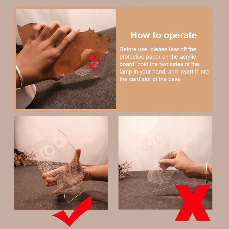 Lampă de noapte 3D, acrilic, pentru birou, pentru copii, băieți, fete, cadou, pentru casă, decorativă, pentru noptieră, pentru dormitor, noptieră, nouă