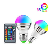 E27 LED žarulja RGB LED svjetlo 5W Pametna LED svjetiljka E14 Lampada Magic Bulb s mogućnošću prigušivanja Reflektor Šarene Bombillas Party Decor Lighting