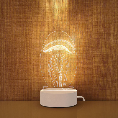 3D kreslená stolová lampa, novinka, ilúzia, 3D USB LED roztomilé nočné svetlo, bytová dekorácia, detská spálňa, dekoračná lampa, vianočný darček