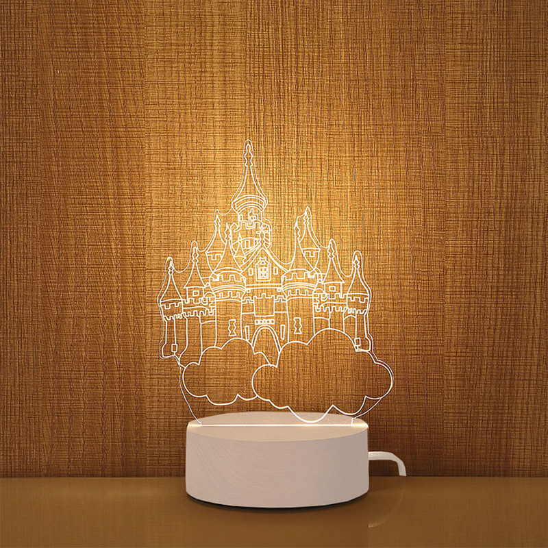 3D kreslená stolová lampa, novinka, ilúzia, 3D USB LED roztomilé nočné svetlo, bytová dekorácia, detská spálňa, dekoračná lampa, vianočný darček