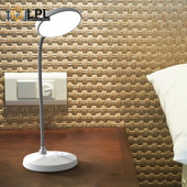 Lampă de birou cu suport LED reîncărcabilă în formă de diamant Modern Touch 3 moduri Dimming Gooseneck Încărcare USB Lumină de studiu Lampă de masă