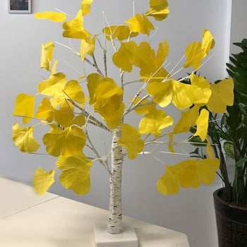 60cm 24 LED Φωτιστικό Ginkgo Tree Ζεστά Λευκά Διακοσμητικά Φωτάκια για Διακόσμηση Χριστουγεννιάτικου Πάρτυ