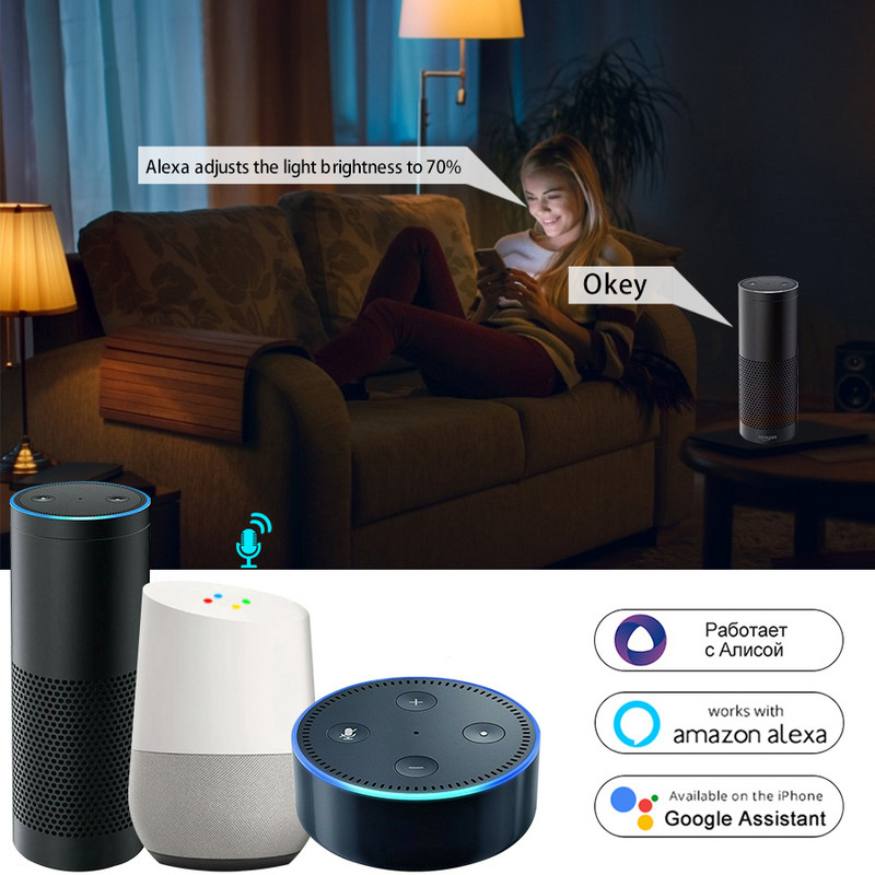 Wifi nutikas lambipirn E14 küünlalamp RGB+CW+WW 5W 7W 9W Tuya Smart Life APP hääljuhtimisega ühilduv Alexa Google Home hämardatav