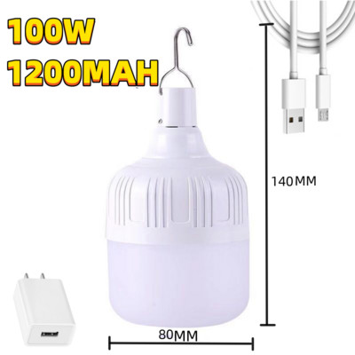 Φωτιστικό κάμπινγκ 300W Επαναφορτιζόμενη λάμπα LED USB 5 Λειτουργίες φωτισμού Κρεμαστό φως σκηνής Φορητή λάμπα έκτακτης ανάγκης για εξωτερικό κήπο