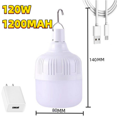 Φωτιστικό κάμπινγκ 300W Επαναφορτιζόμενη λάμπα LED USB 5 Λειτουργίες φωτισμού Κρεμαστό φως σκηνής Φορητή λάμπα έκτακτης ανάγκης για εξωτερικό κήπο