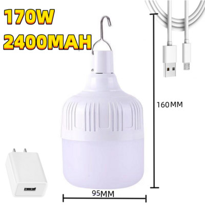 Φωτιστικό κάμπινγκ 300W Επαναφορτιζόμενη λάμπα LED USB 5 Λειτουργίες φωτισμού Κρεμαστό φως σκηνής Φορητή λάμπα έκτακτης ανάγκης για εξωτερικό κήπο