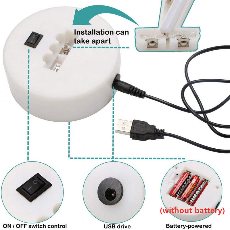 Rohelise lambiga neoon-öövalgusti kaktus, USB- ja patareitoitel laualamp pulma-sünnipäevapeoks, telkimine, lastetuba