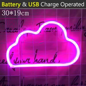 Neoonheleroosa, punased huuled LED-neoonsilt USB / patareitoitel kodune pulmapidu Valentinipäeva seinale riputatud sisekujundus Neoon