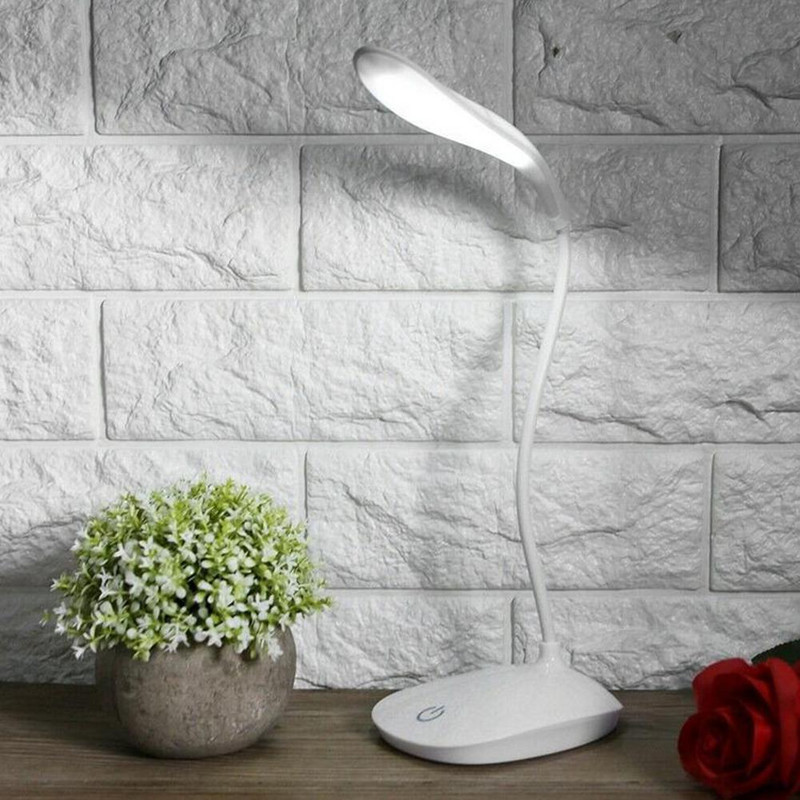 Lampă de masă cu LED, reîncărcabilă prin USB, lumină de lectură pentru birou, întrerupător rotativ pliabil, lămpi de masă pentru dormitor, studiu, lucru