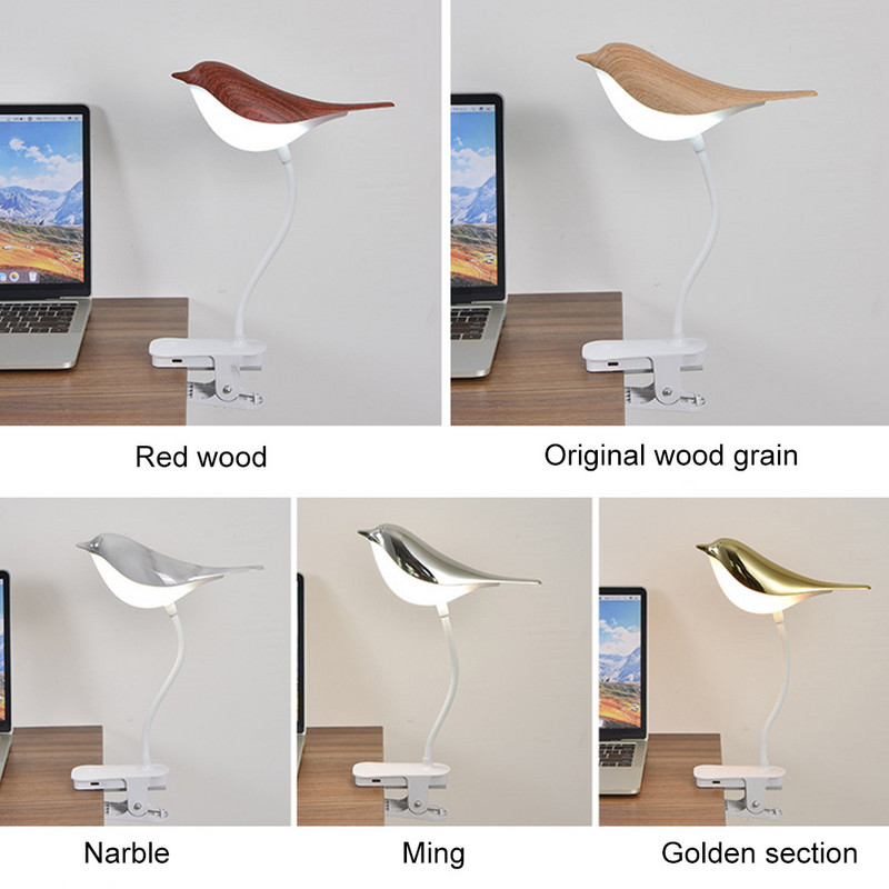 Klambriga LED laualamp Paindlik laualamp raamatute lugemiseks Õppetöö Kontori voodi kõrval töötamine Laste öövalgusti koju