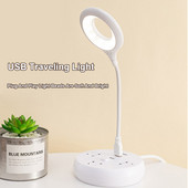 Priză USB Lampă LED portabilă pliabilă pentru protecția ochilor în căminul studenților Lămpi de lectură pentru economisirea mesei de dormitor