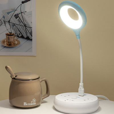 Priză USB Lampă LED portabilă pliabilă pentru protecția ochilor în căminul studenților Lămpi de lectură pentru economisirea mesei de dormitor