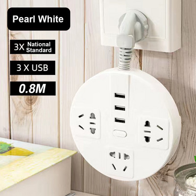 Priză USB Lampă LED portabilă pliabilă pentru protecția ochilor în căminul studenților Lămpi de lectură pentru economisirea mesei de dormitor