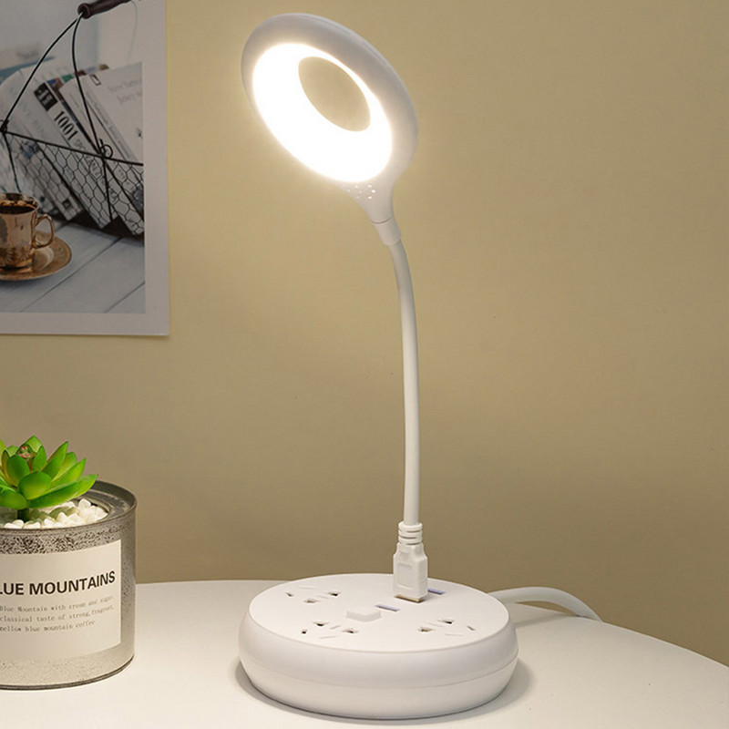 Priză USB Lampă LED portabilă pliabilă pentru protecția ochilor în căminul studenților Lămpi de lectură pentru economisirea mesei de dormitor