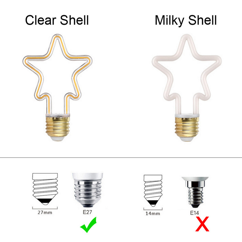 LED lemputė E27 220V retro Edison lemputė 360 švytėjimo dangtelis minkštas linijinis kaitinamųjų siūlų žibintas, skirtas baro namų lempai šventinio apšvietimo dekoravimui