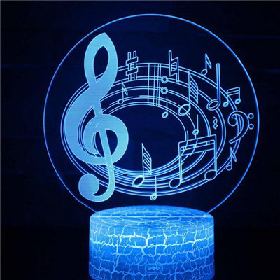 Elektrinės gitaros naktinės stalinės lempos „Pasidaryk pats“ vyriškos ir moteriškos gimimo dienos kūrybinės dovanos, baltas pagrindas, puikus 7 spalvų keitimas 3d lempa