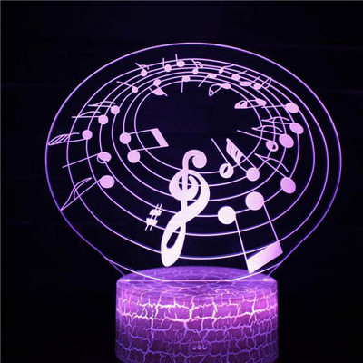 Elektrinės gitaros naktinės stalinės lempos „Pasidaryk pats“ vyriškos ir moteriškos gimimo dienos kūrybinės dovanos, baltas pagrindas, puikus 7 spalvų keitimas 3d lempa