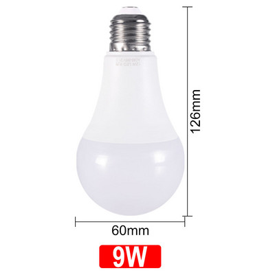 Λαμπτήρας αισθητήρα LED E27 5W 7W 9W 12W Έξυπνος λαμπτήρας από το σούρουπο έως την αυγή AC85V-265V Φως ημέρας νύχτας Αυτόματη ενεργοποίηση/απενεργοποίηση για διάδρομο διαδρόμου σκάλας