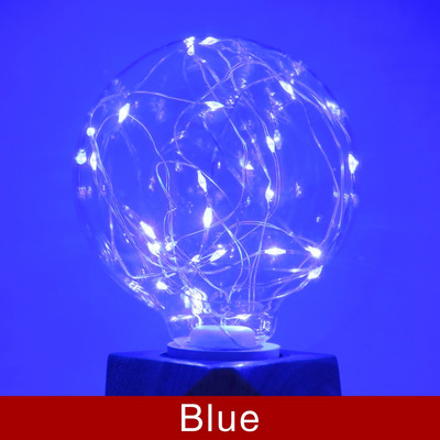 LED Edison String izzó E27 110V 220V G95 Színes RGB világítás Rézhuzalos izzó lakberendezési ünnepi éjszakai lámpa