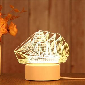 Lampă de Noapte Acrilice Desene Animat Dragoste Cadou Creativ Lampă De Birou Decorare Camere Copii Lămpi De Masă 3d Pentru Sufragerie