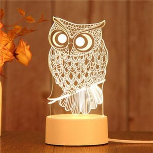 Lampă de Noapte Acrilice Desene Animat Dragoste Cadou Creativ Lampă De Birou Decorare Camere Copii Lămpi De Masă 3d Pentru Sufragerie