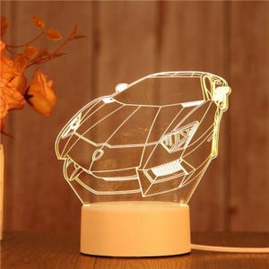 Lampă de Noapte Acrilice Desene Animat Dragoste Cadou Creativ Lampă De Birou Decorare Camere Copii Lămpi De Masă 3d Pentru Sufragerie