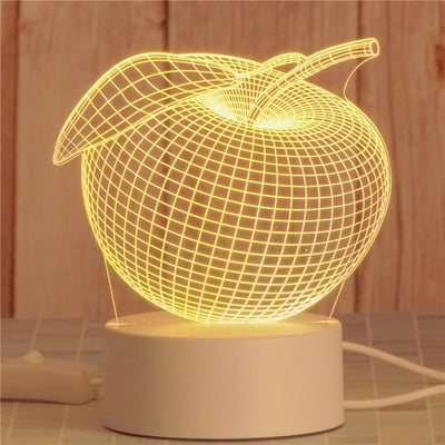 Lampă de Noapte Acrilice Desene Animat Dragoste Cadou Creativ Lampă De Birou Decorare Camere Copii Lămpi De Masă 3d Pentru Sufragerie