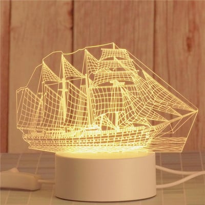 Lampă de Noapte Acrilice Desene Animat Dragoste Cadou Creativ Lampă De Birou Decorare Camere Copii Lămpi De Masă 3d Pentru Sufragerie