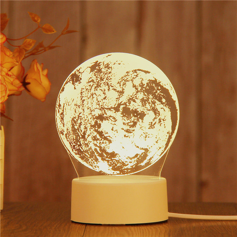 Lampă de Noapte Acrilice Desene Animat Dragoste Cadou Creativ Lampă De Birou Decorare Camere Copii Lămpi De Masă 3d Pentru Sufragerie