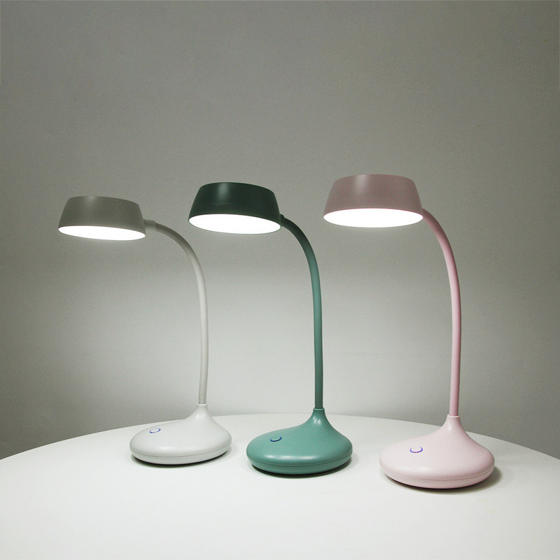 Lampă de birou LED nordică simplă, încărcare prin USB, luminozitate reglabilă, fără furtun stroboscopic, protecția ochilor de citire, lumină de noapte USB