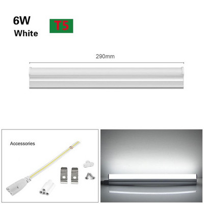 220V 110V LED trubicová žiarovka T5 6W 10W / T8 8W 12W LED žiarovka PVC plastová žiarivka integrované osvetlenie pre domácnosť, kuchyňu, šatník