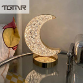 Lampă de masă decorativă cu LED pandantiv portabilă tactilă cu reglaj în trei culori Birou Lampă decorativă cu încărcare prin USB Lumină de noapte