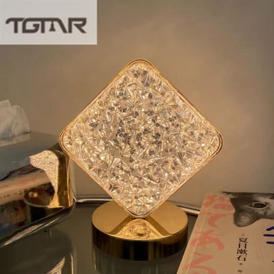 Lampă de masă decorativă cu LED pandantiv portabilă tactilă cu reglaj în trei culori Birou Lampă decorativă cu încărcare prin USB Lumină de noapte