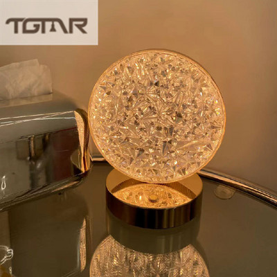 Lampă de masă decorativă cu LED pandantiv portabilă tactilă cu reglaj în trei culori Birou Lampă decorativă cu încărcare prin USB Lumină de noapte