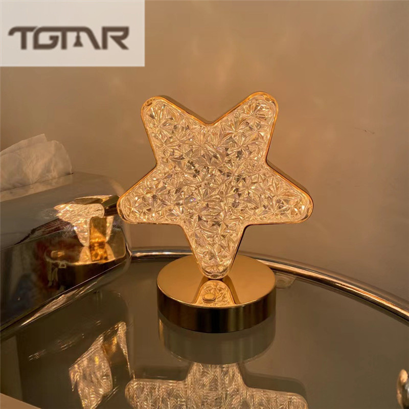 Lampă de masă decorativă cu LED pandantiv portabilă tactilă cu reglaj în trei culori Birou Lampă decorativă cu încărcare prin USB Lumină de noapte