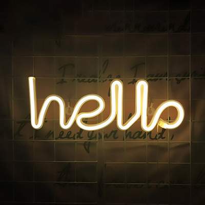 LED Tere Neoonsilt valgustähed Neoonkaunistustega lambipaneel pühade jõulupeo pulmatoa sisekujundus 2020 seinalamp