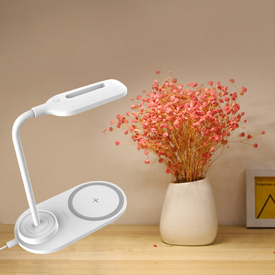 LED galda lampa salokāma aptumšojama pieskāriena galda lampa ar USB barošanu darbināma galda gaisma nakts pieskāriena aptumšošana pārnēsājama lampa Acu aizsardzības lampa