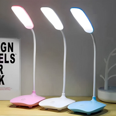LED-es asztali lámpa hálószoba USB újratölthető háromsebességes fényerősségű olvasólámpa összecsukható fény Szemvédő diák asztali lámpa