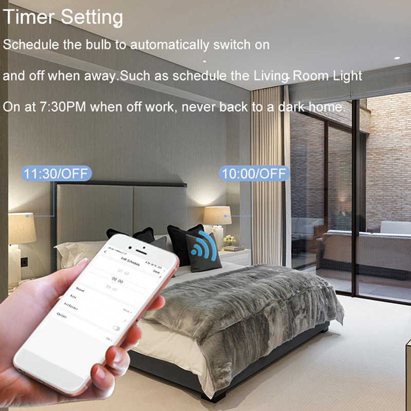 Lampă WiFi 15W Fiolă Bec LED E27 Becuri inteligente 220V 110V RGB Lampă Yandex Alice Stație Alexa Google Assistant Control aplicație