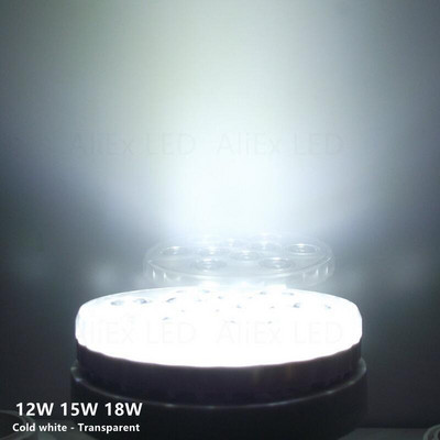 Gx53 LED izzólámpa szekrény alatti lámpatest 5W 7W 9W 12W 15W 18W Szekrénylámpa 85-265V Led Spotlámpa Hideg Meleg Fehér Puck Light