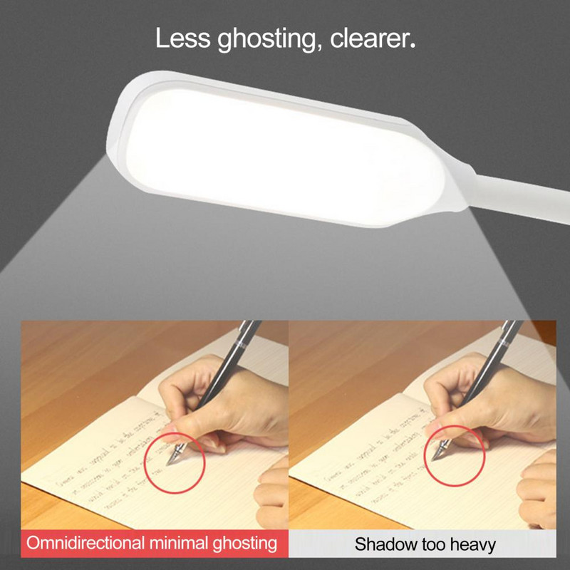 Noderīga lasīšanas lampa, uzlādējama grāmatu saspraudes lampa, aptumšojama acu kopšanas grāmatu saspraudes lampa LED gaismas apgaismojums