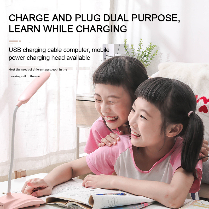 Lampă de birou portabilă creativă cu LED pentru protecția ochilor Încărcare USB 1200/2200mA Comutator tactil de reglare cu trei viteze Lumină de lectură de lucru de birou