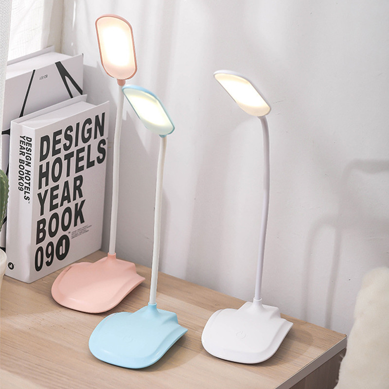 Lampă de birou portabilă creativă cu LED pentru protecția ochilor Încărcare USB 1200/2200mA Comutator tactil de reglare cu trei viteze Lumină de lectură de lucru de birou
