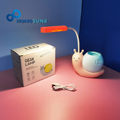 Γελοιογραφία LED φωτιστικό γραφείου εξοικονόμησης ενέργειας Δημιουργική εκμάθηση ανάγνωσης Χωρίς τρεμόπαιγμα Προστασία ματιών Φόρτιση Φωτιστικά γραφείου Syudy Προσαρμοσμένο δώρο