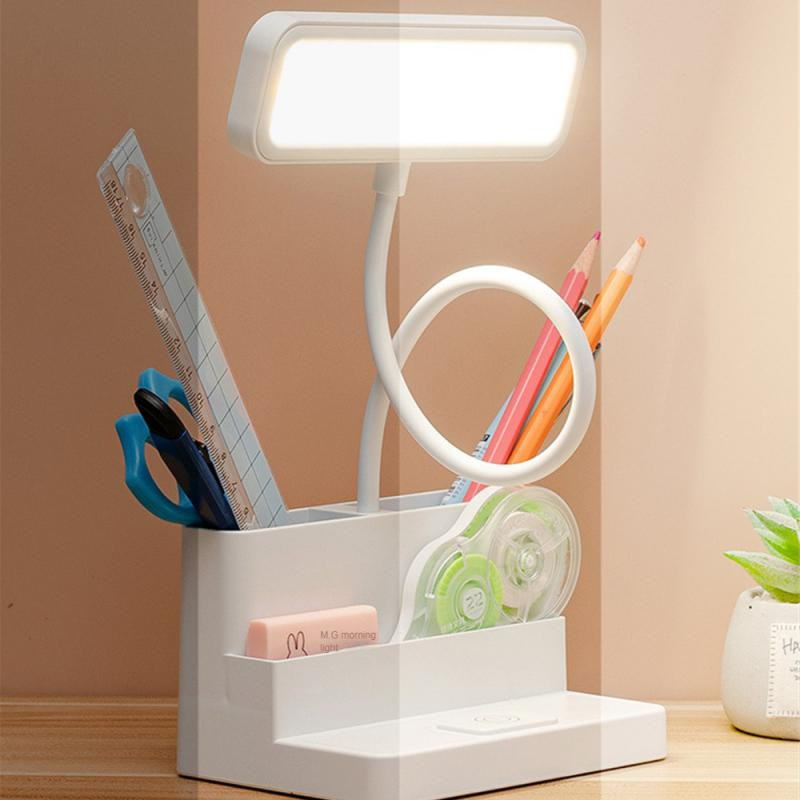 LED-es asztali lámpa gyerekeknek Tolltartó Szemvédelem Fokozatmentesen elsötétülő asztali lámpa Tanulmányozó Diáklámpa Irodai olvasólámpa lámpa