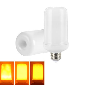 Φωτιστικό LED φλόγας E27 E26 E14 E12 Light Flame Bulb Effect Fire Flickering Emulation 3W 5W 7W 9W Διακοσμητικό AC85-265V